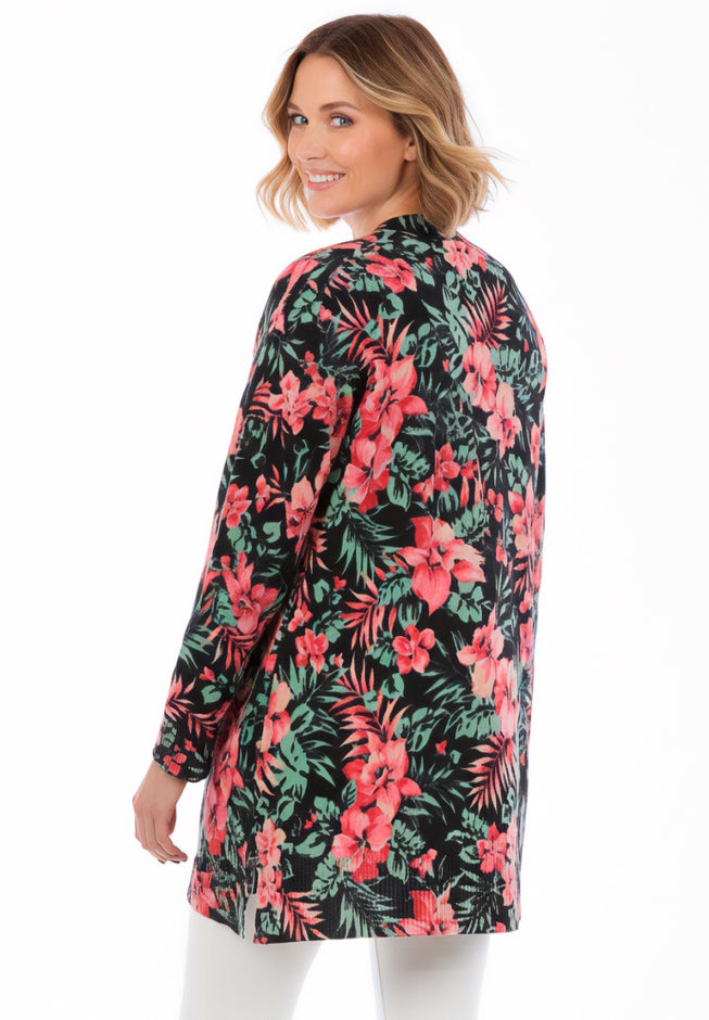 Perfect Longer-Length Cotton Cardigan Sweater image number 1