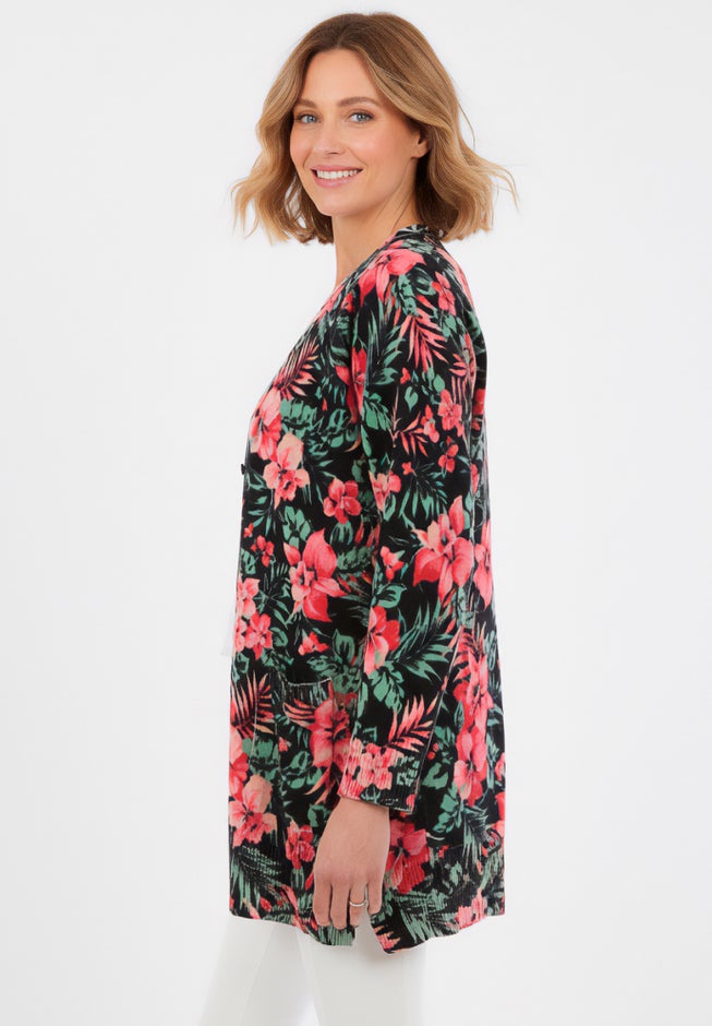 Perfect Longer-Length Cotton Cardigan Sweater image number 2