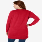 Perfect Longer-Length Cotton Cardigan Sweater image number null