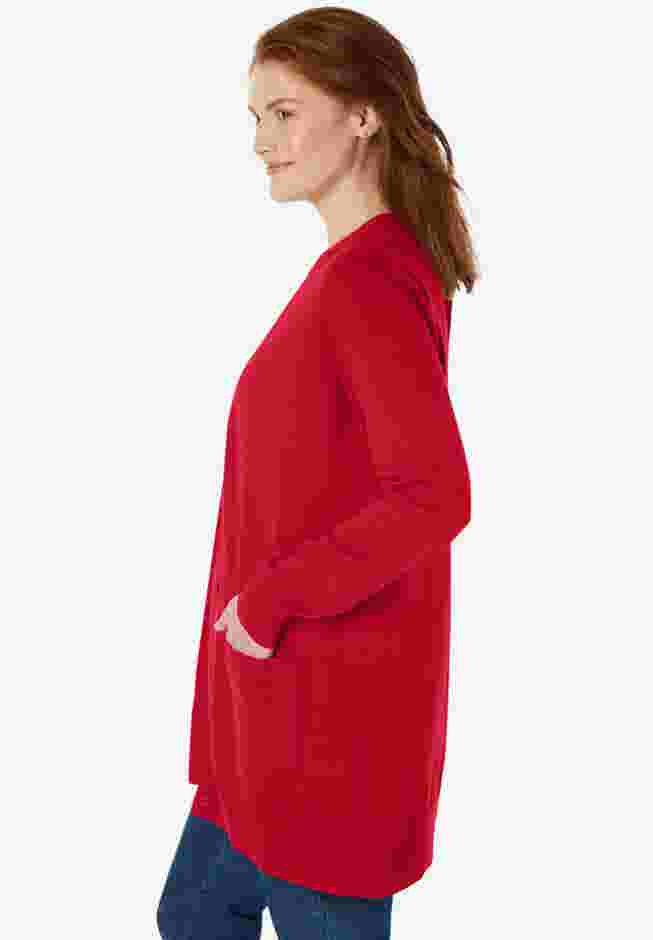 Perfect Longer-Length Cotton Cardigan image number 2