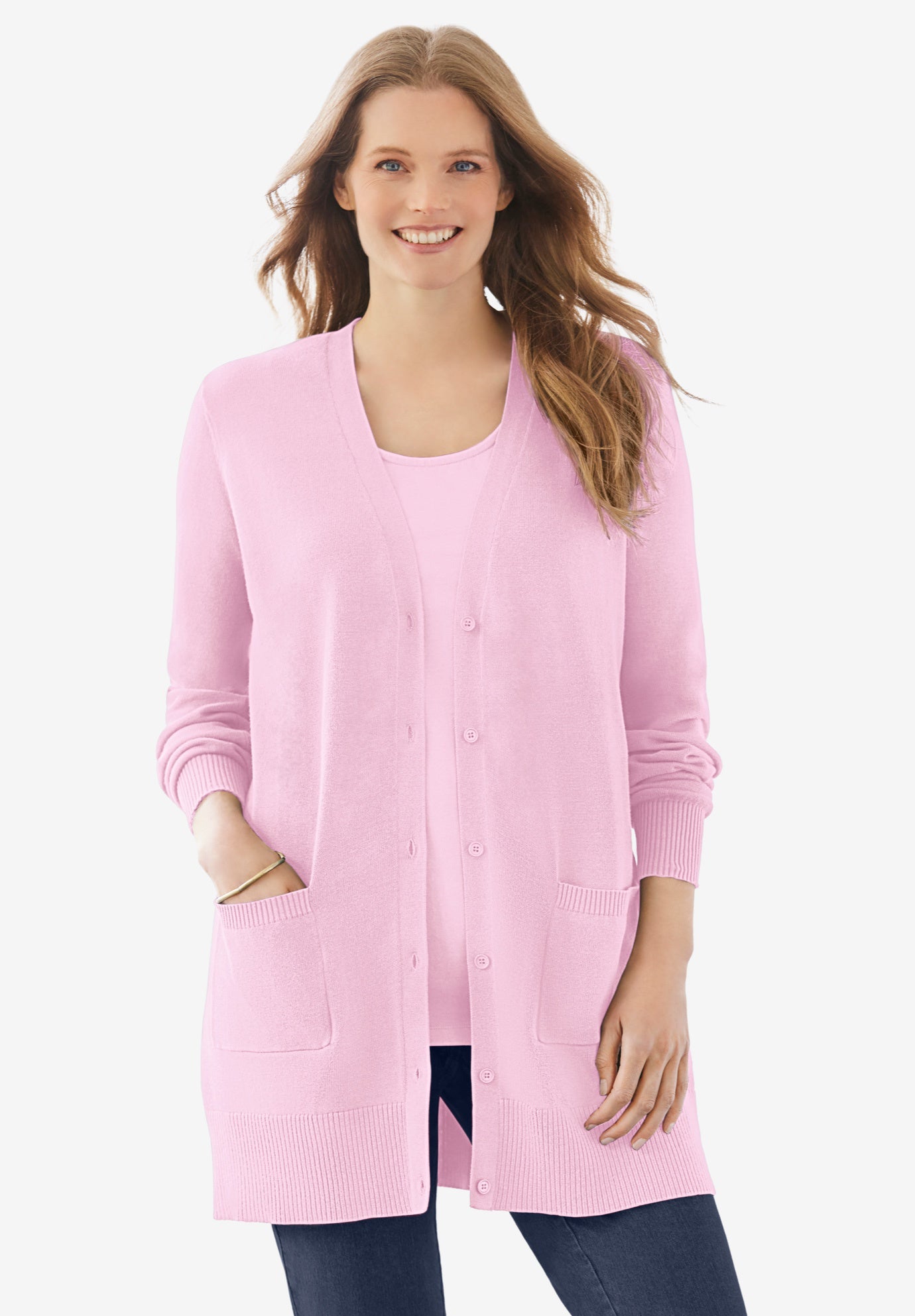 Perfect Longer-Length Cotton Cardigan image number 0
