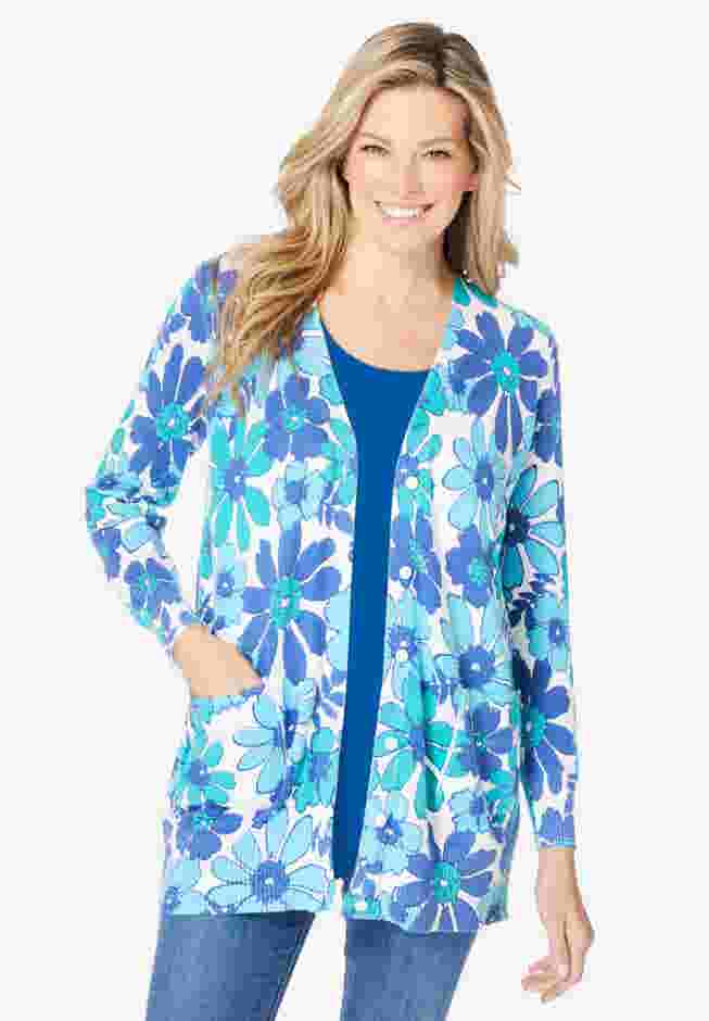 Perfect Longer-Length Cotton Cardigan image number 0