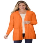 Perfect Longer-Length Cotton Cardigan Sweater image number null