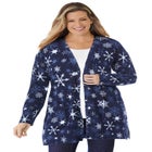 Perfect Longer-Length Cotton Cardigan Sweater image number null