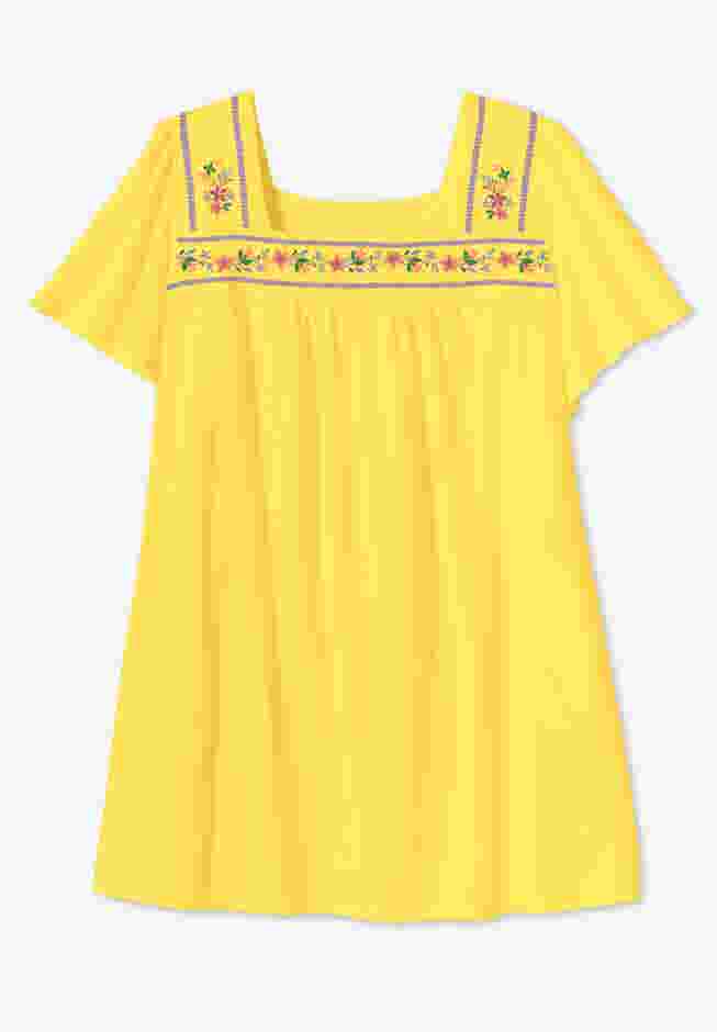 Embroidered Square Neck Tunic image number 5