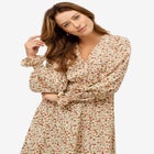 Smocked Waist Midi Dress image number null