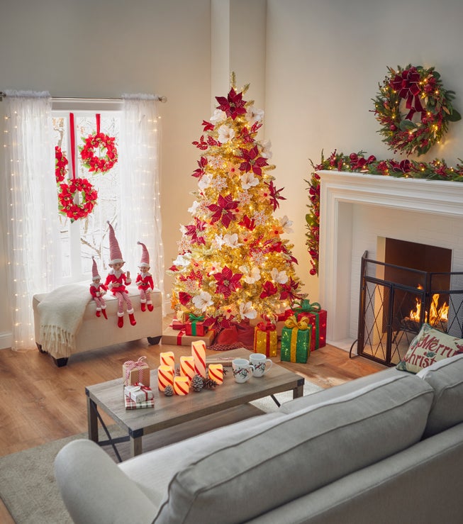 26" Pre-Lit Bordeaux Wreath image number 1