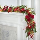 6' Pre-Lit Bordeaux Garland image number null