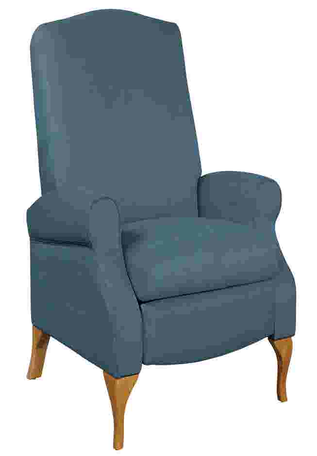 350 lbs. Weight Capacity Faux Suede Recliner image number 0