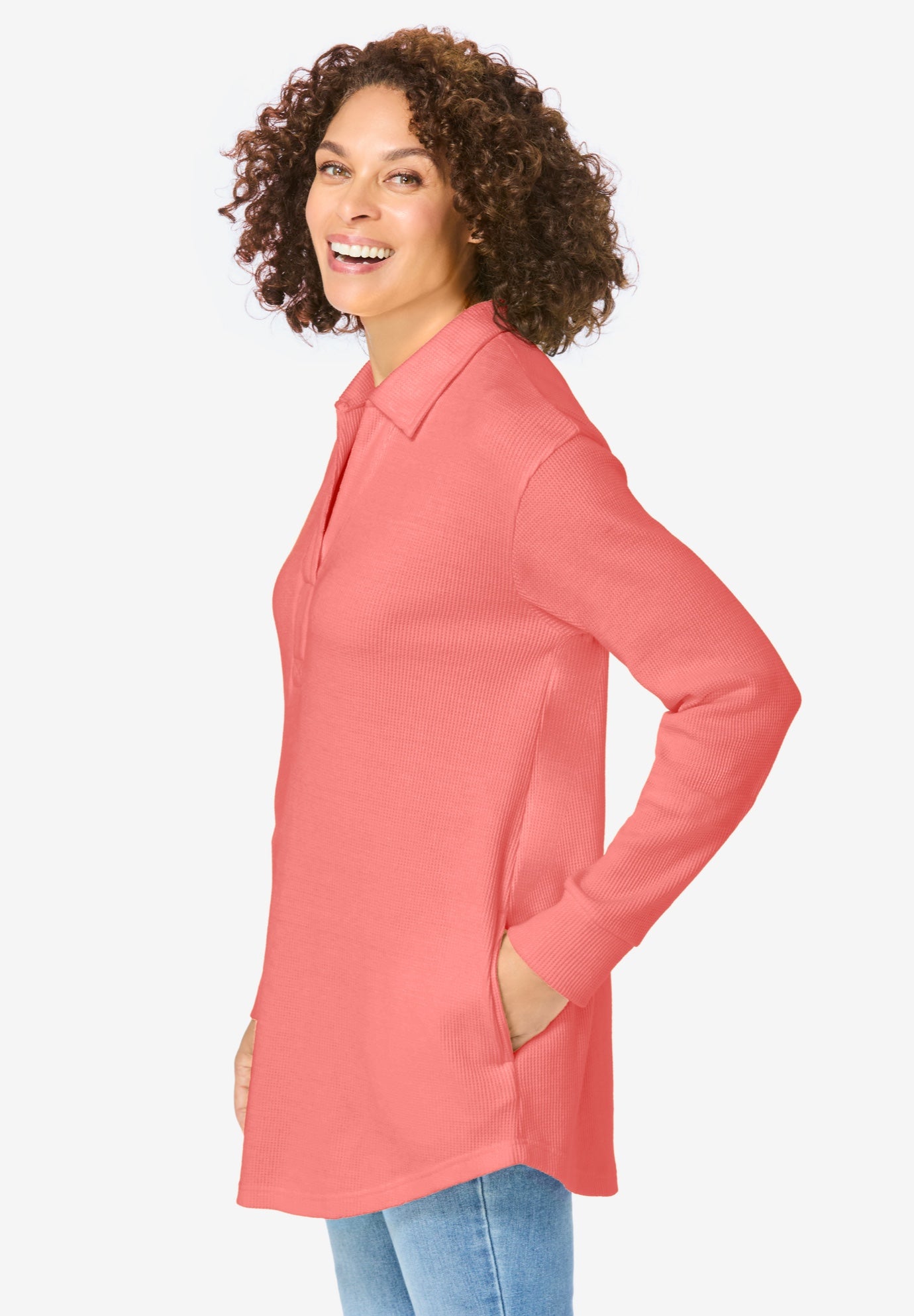 Relaxed Waffle-Thermal Tunic image number 3