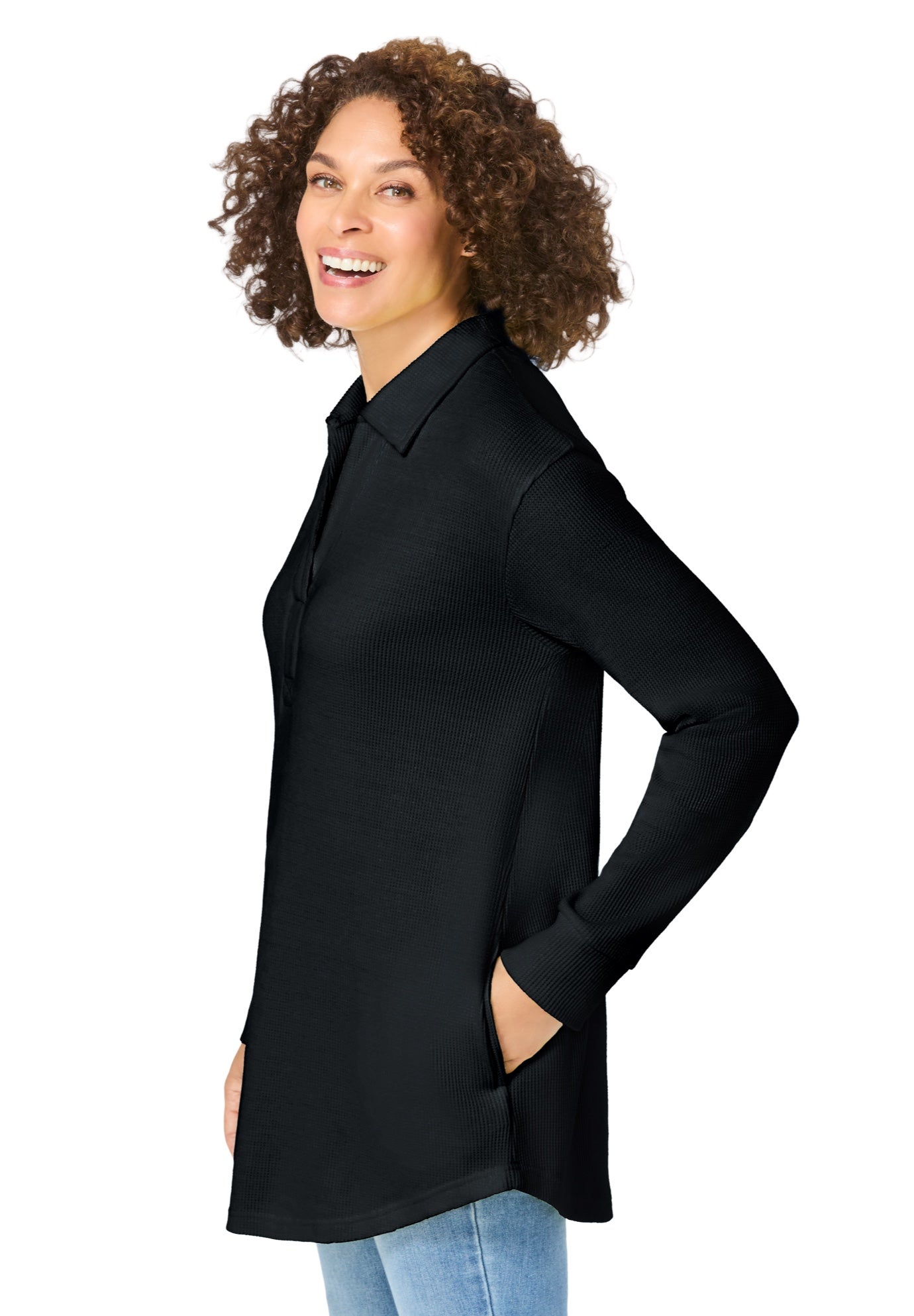 Relaxed Waffle-Thermal Tunic image number 2