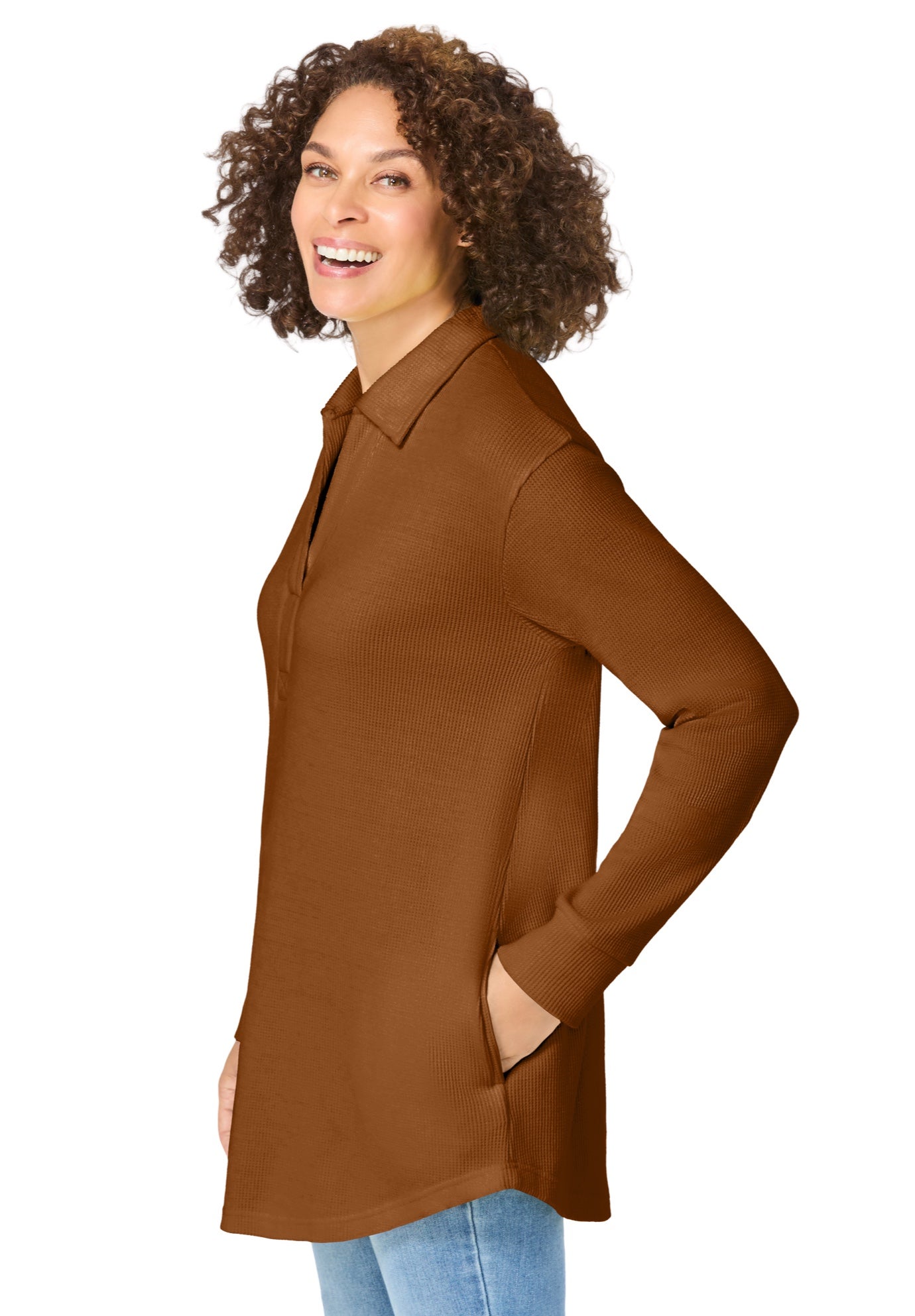 Relaxed Waffle-Thermal Tunic image number 2