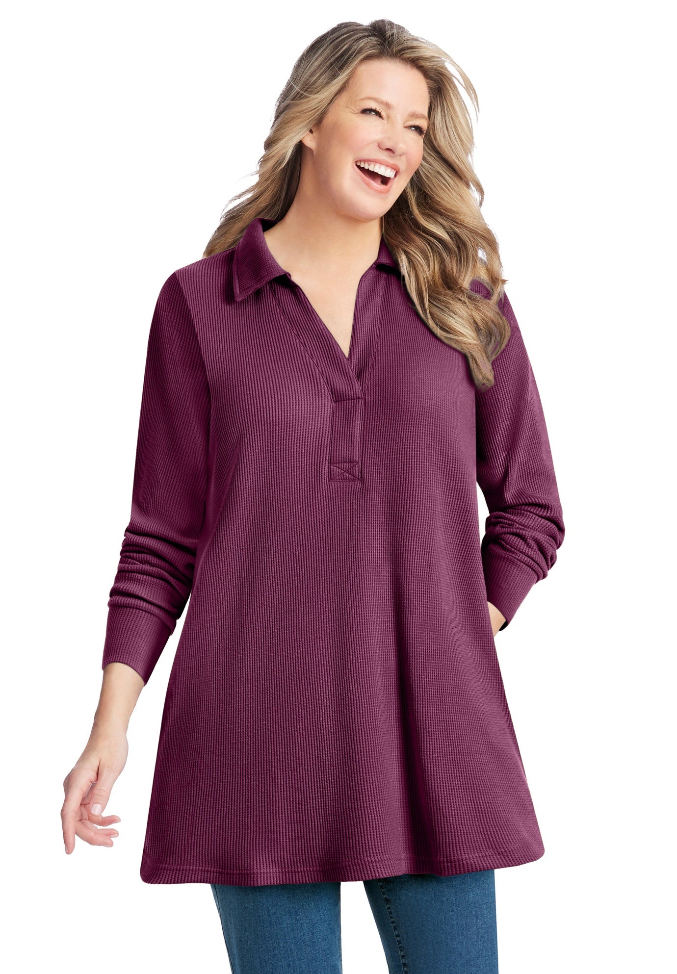 Relaxed Waffle-Thermal Tunic image number 1