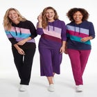 Color Block Hoodie Sweatshirt image number 2