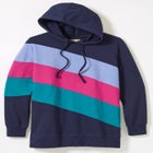Color Block Hoodie Sweatshirt image number null