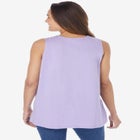 Embroidered Crewneck Tank image number null