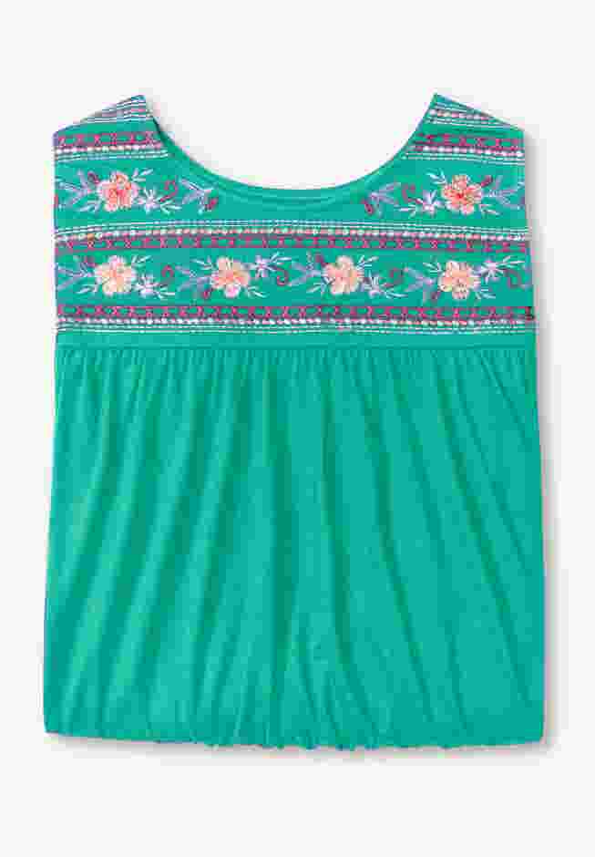 Embroidered Crewneck Tank image number 3