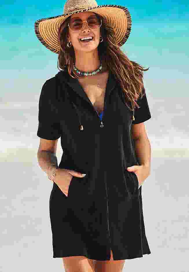 Alana Terry Cover Up Hoodie image number 2
