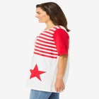 Graphic Print Scoop Neck Tunic image number null