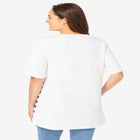 Graphic Print Scoop Neck Tunic image number null