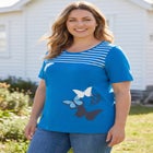 Graphic Print Scoop Neck Tunic image number null