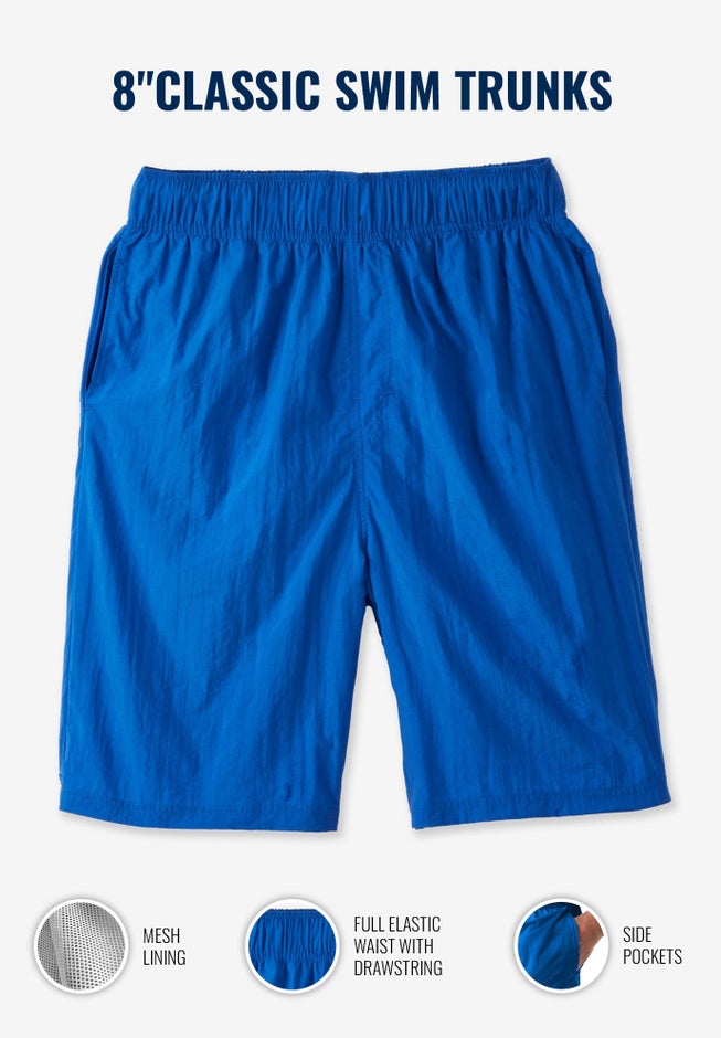 8" Classic Swim Trunks image number 1