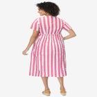 Short-Sleeve Seersucker Dress image number null