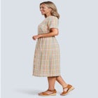 Short-Sleeve Seersucker Dress image number null