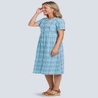 Short-Sleeve Seersucker Dress image number null