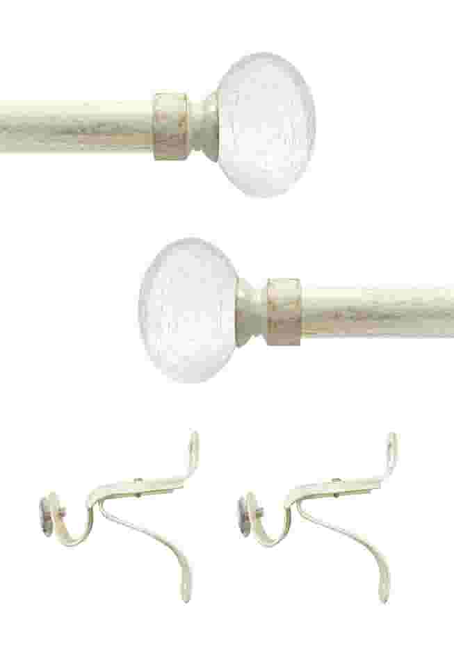Ilana Curtain Rod and Finial Set image number 1