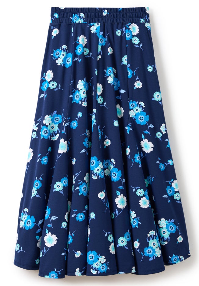 Wide Elastic Waist Skirt image number 2