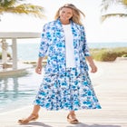 Wide Elastic Waist Skirt image number null