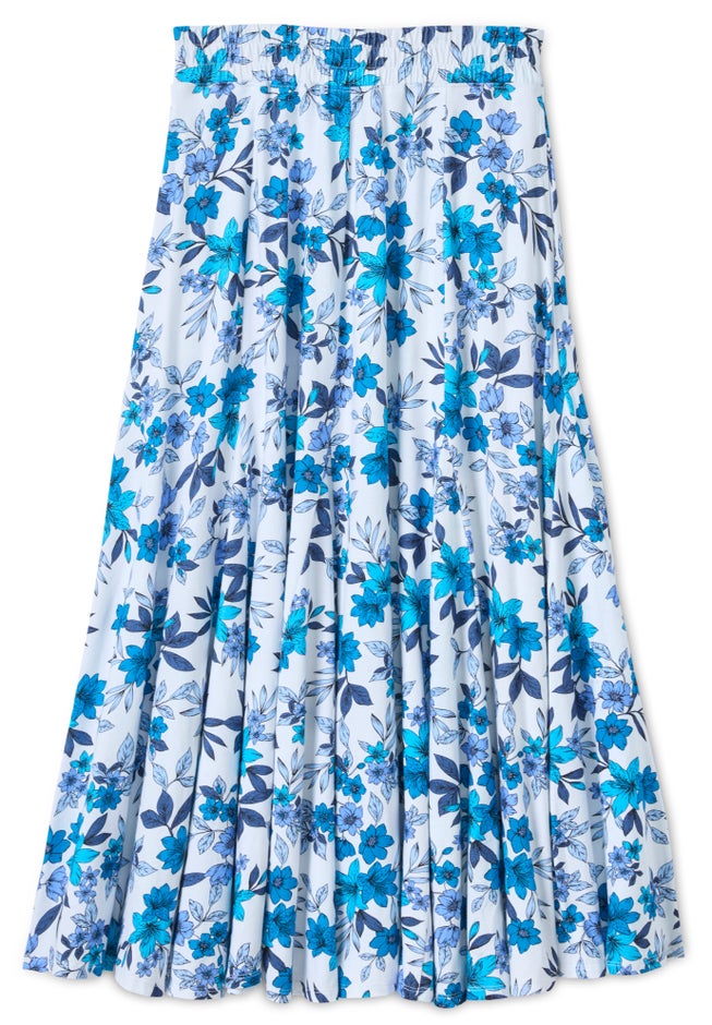 Wide Elastic Waist Skirt image number 2