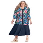 Wide Elastic Waist Skirt image number null