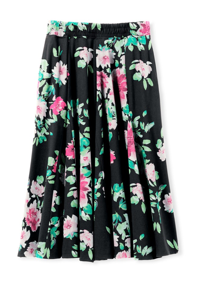 Wide Elastic Waist Skirt image number 5