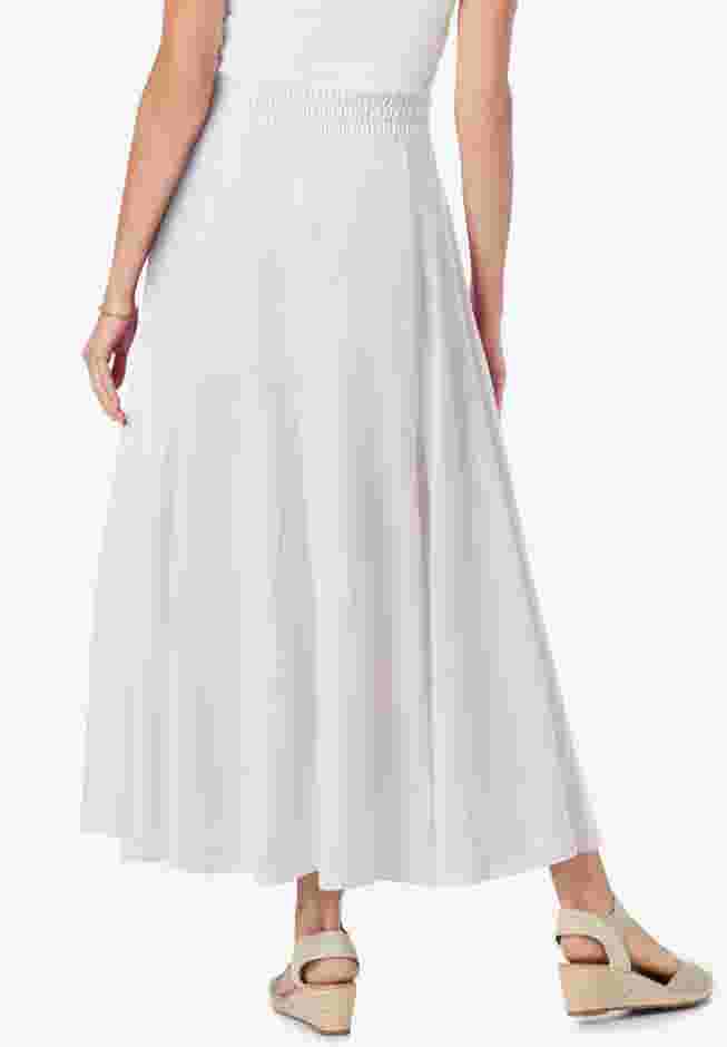 Wide Elastic Waist Skirt image number 1