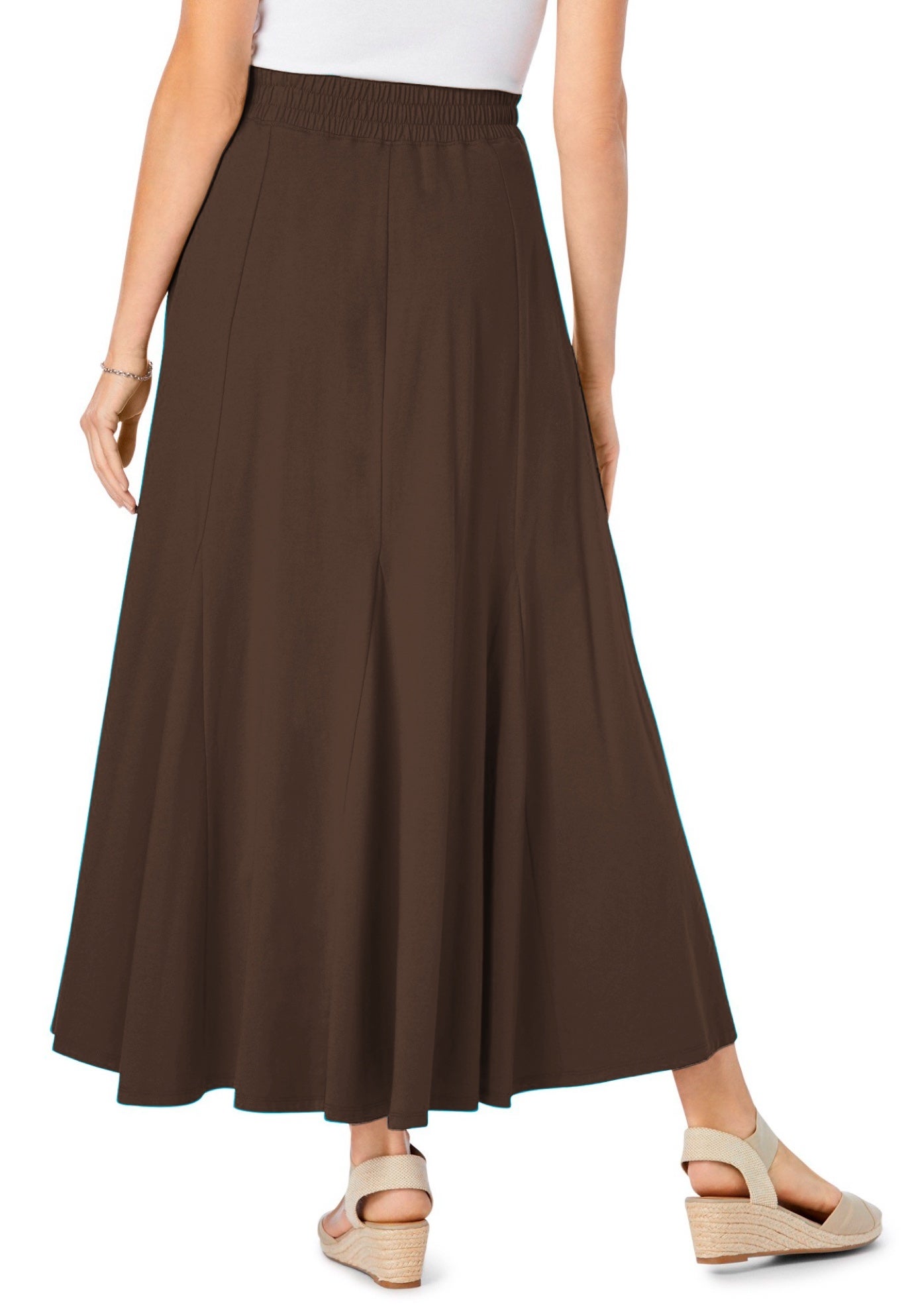 Wide Elastic Waist Skirt image number 1