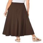 Wide Elastic Waist Skirt image number null