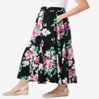 Wide Elastic Waist Skirt image number null