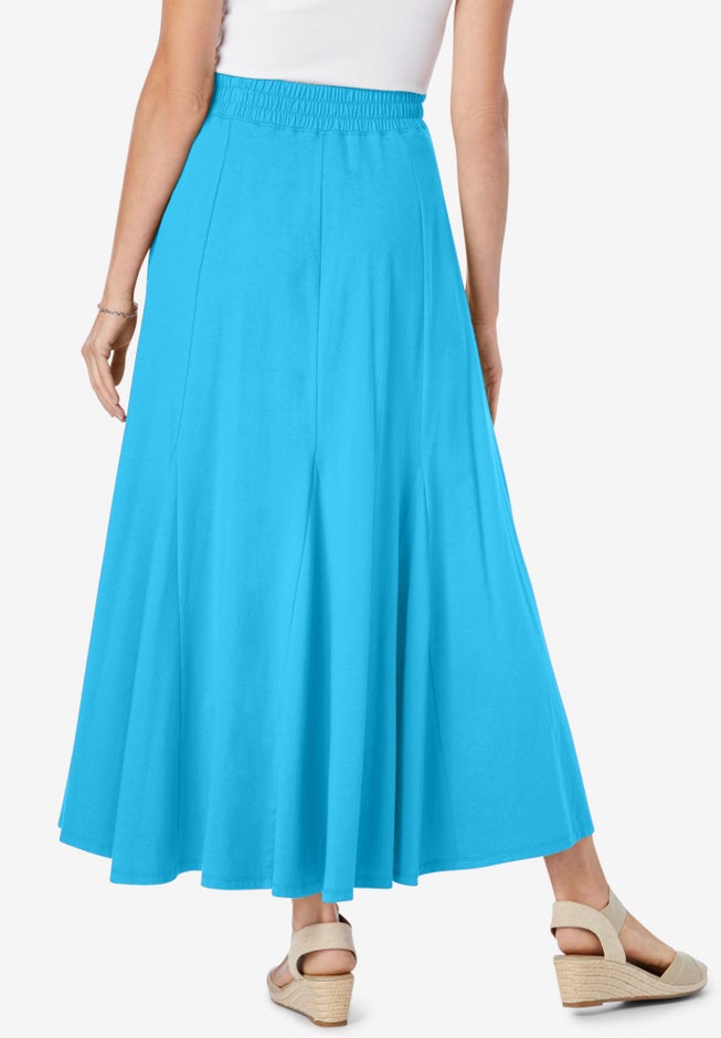 Wide Elastic Waist Skirt image number 2