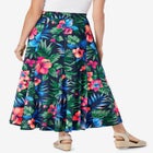 Wide Elastic Waist Skirt image number null