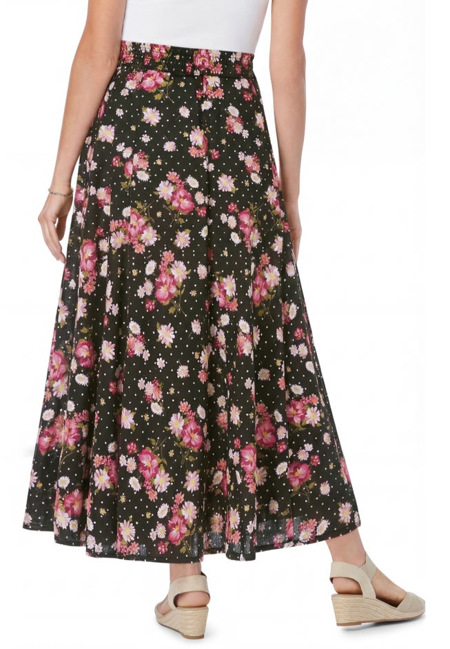 Wide Elastic Waist Skirt image number 1