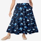 Wide Elastic Waist Skirt image number null