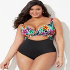 Cut Out Underwire One Piece Swimsuit image number null