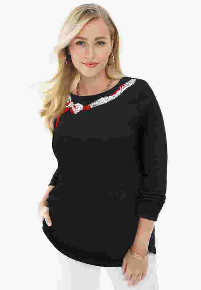Holiday Motif Pullover image number 3