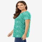 Perfect Printed Crewneck Tunic image number null