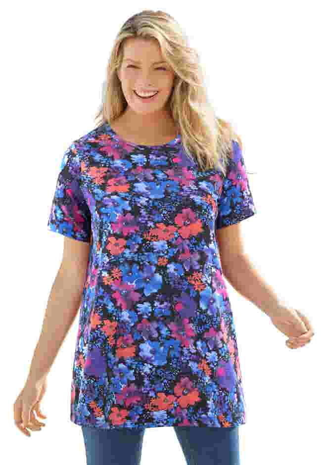Perfect Printed Crewneck Tunic image number 0