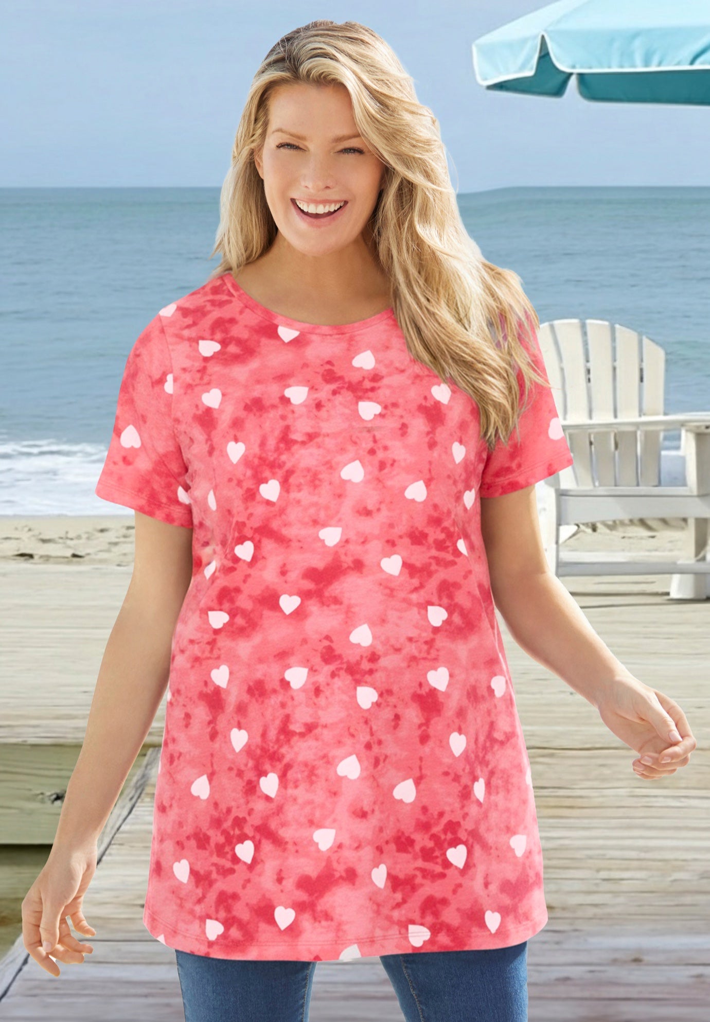 Perfect Printed Crewneck Tunic image number 0