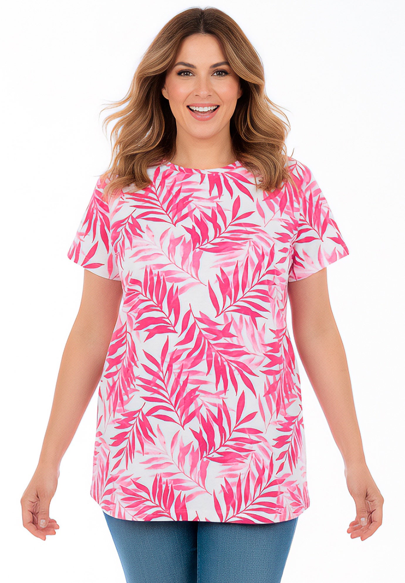 Perfect Printed Crewneck Tunic image number 0