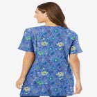 Perfect Printed Short-Sleeve V-Neck Tunic image number null